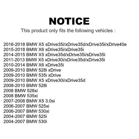 Rear Ceramic Brake Pads BMW X5 X6 530i 528i 525i 530xi 535xi xDrive 535i 528xi